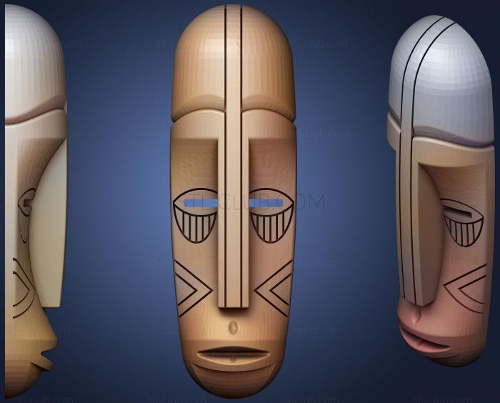 3D model Tribal Mask (STL)